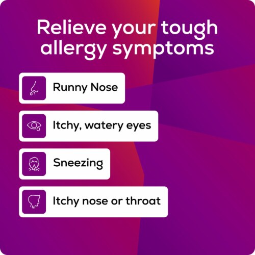Allegra Adult 24-Hour Non-Drowsy Allergy Relief Antihistamine Tablets with 180 mg Fexofenadine HCI Perspective: left