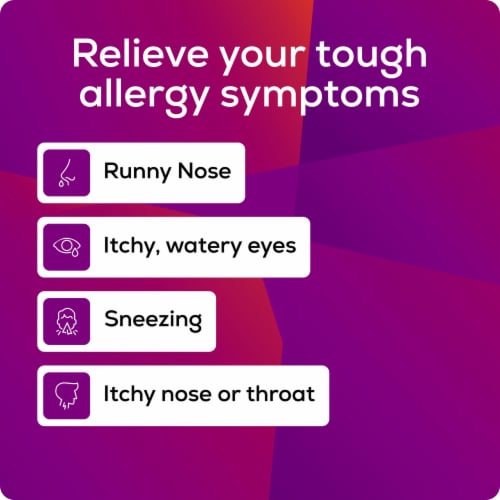 Allegra Adult Non-Drowsy Antihistamine Allergy Relief Tablets Perspective: left