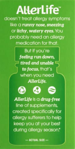 AllerLife Vitality Daily Wellness Allergy Support Capsules 20 Count Perspective: left