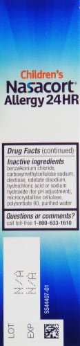 Children's Nasacort Allergy 24-Hr Relief Spray Perspective: left