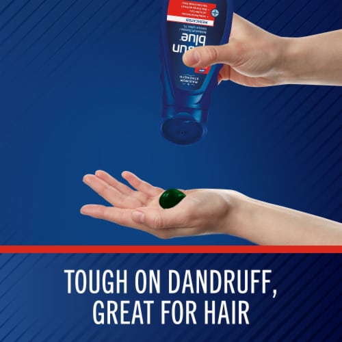 Selsun Blue Medicated Max Strength Dandruff Shampoo Perspective: left