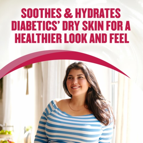 Gold Bond Diabetics' Dry Skin Relief Body Lotion With Vitamin E & Aloe Perspective: left