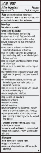 Capzasin High Potency Arthritis Pain Relief Creme Perspective: left