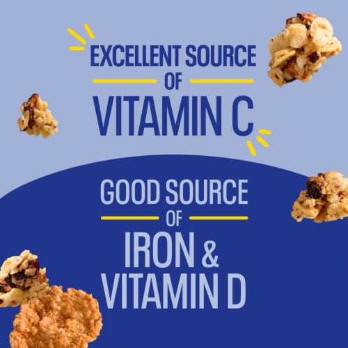 Kellogg's® Blueberry Bran Crunch™ Cereal Perspective: left