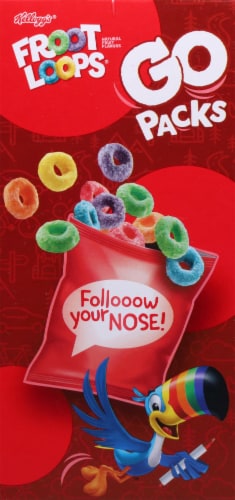 Kellogg's® Froot Loops® Snacking Cereal Go Packs Perspective: left