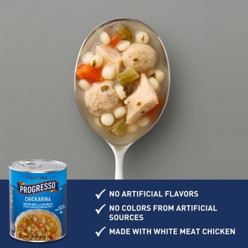 Progresso Traditional Canned Chickarina Soup Perspective: left