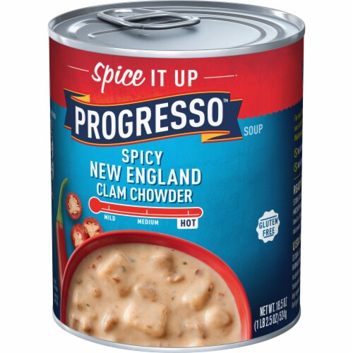 Progresso™ Spicy Gluten Free New England Clam Chowder Canned Soup Perspective: left