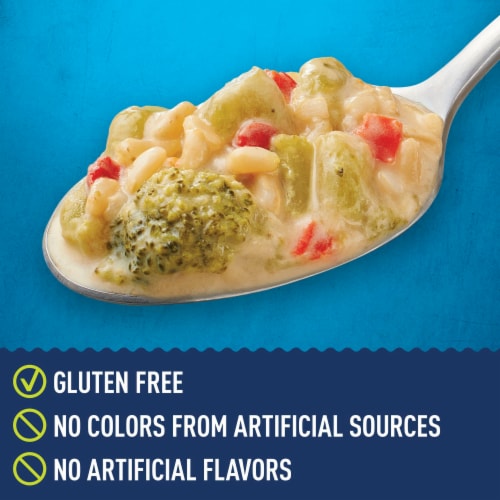 Progresso Protein Broccoli Cheese With Brown Rice Canned Soup Perspective: left