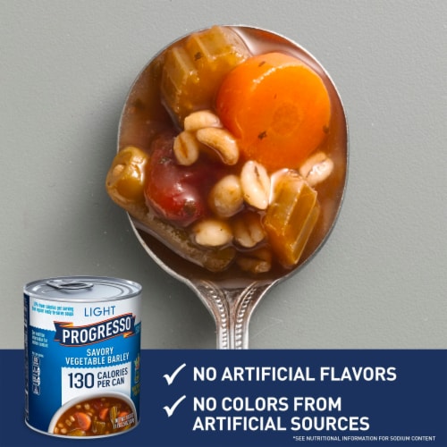 Progresso™ Light Savory Vegetable Barley Soup Perspective: left