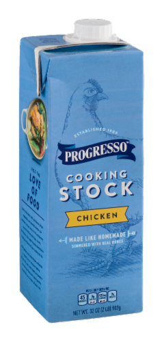 Progresso Chicken Stock Perspective: left