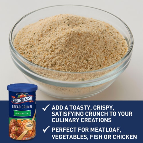 Progresso Italian Style Seasoned Bread Crumbs Perspective: left