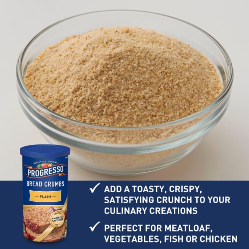 Progresso Plain Bread Crumbs Pantry Staple Perspective: left