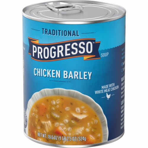 Progresso Traditional Chicken Barley Soup Perspective: left