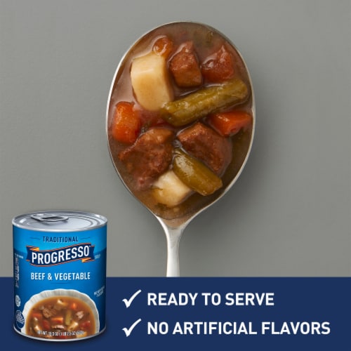 Progresso™ Traditional Gluten Free Beef & Vegetable Soup Perspective: left