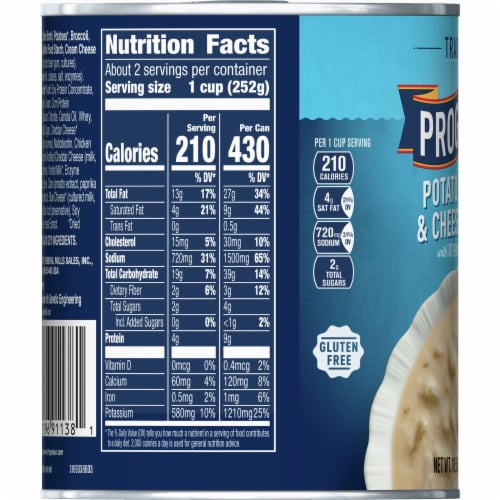 Progresso Traditional Potato Broccoli & Cheese Chowder Perspective: left