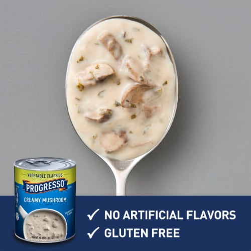 Progresso Gluten Free Vegetable Classics Creamy Mushroom Canned Soup Perspective: left