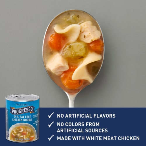 Progresso Traditional 99% Fat Free Chicken Noodle Soup Perspective: left
