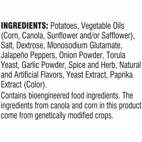 Krunchers!® Kettle Cooked Potato Chips, Jalapeño Flavored Chips, 8 Oz Bag Perspective: left