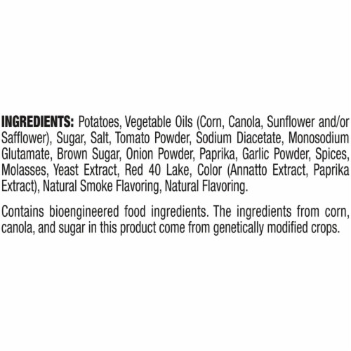Jays Ridges Potato Chips, Smoky BBQ, 2.5 Oz Bag Perspective: left