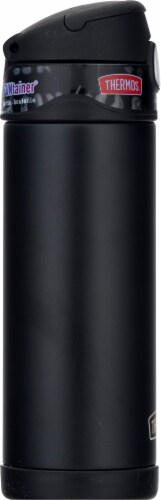 Thermos FUNtainer Stainless Steel Vacuum Insulated Hydration Bottle - Matte Black Perspective: left