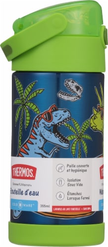 Thermos LLC® Stainless Steel NonLicensed FUNtainer Bottle Daring Dinos Perspective: left