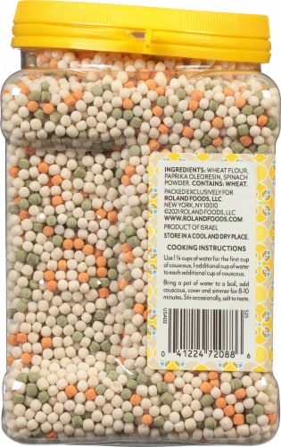 Roland® Tri-Color Toasted Pasta Israeli Couscous Perspective: left