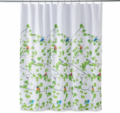 HD Designs Terrasse Fabric Shower Curtain Perspective: left