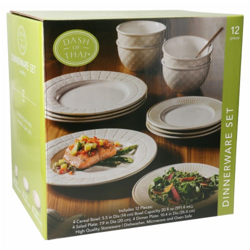 Mason Ceramic Dinnerware Set - White, 12 pc - Kroger