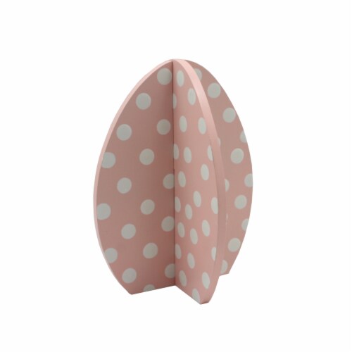 Holiday Home Pink Polka Dot Egg Perspective: left