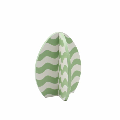 Holiday Home Green Wave Egg Perspective: left