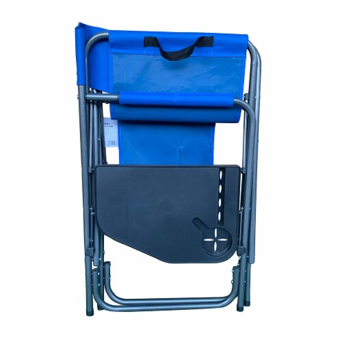Glacier’s Edge Metolius Director Chair - Olympian Blue Perspective: left