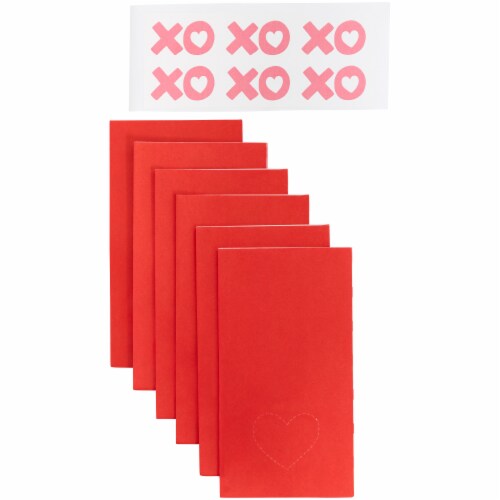 Holiday Home Valentine's XOXO Stickers and Treat Bags Perspective: left
