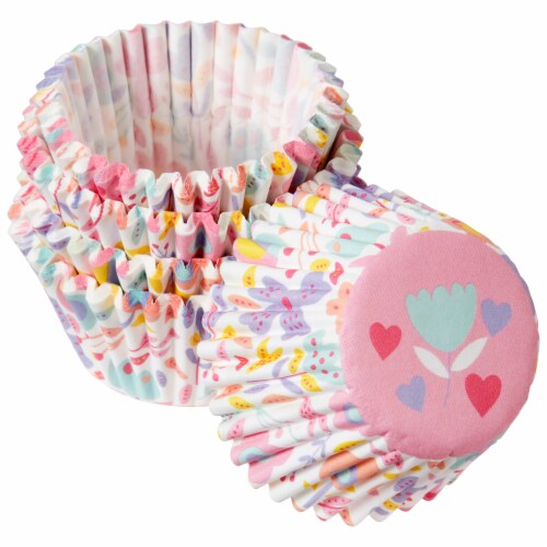 Holiday Home™ Mini Flower Baking Cups Perspective: left