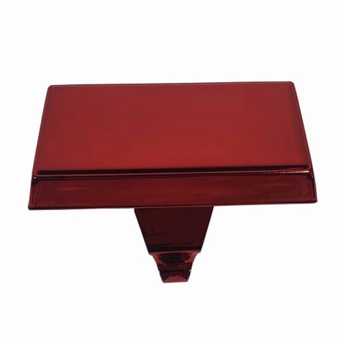 Holiday Home® High Gloss Red Platform Christmas Stocking Holders Perspective: left