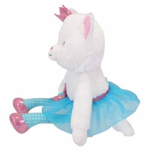 Holiday Home Tutu Sitting Cat Stuffed Animal Perspective: left