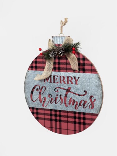 Beautiful Red/Black Ornament Sign Perspective: left