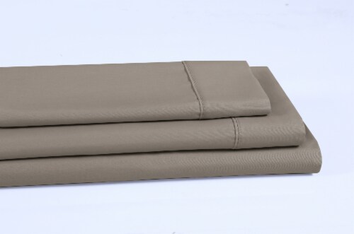 Everyday Living Cotton/Polyester 200 Thread Count Pillow Cases - Cobblestone Perspective: left