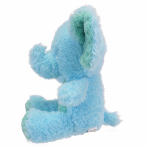Holiday Home Plush Sitting Elephant - Blue Perspective: left