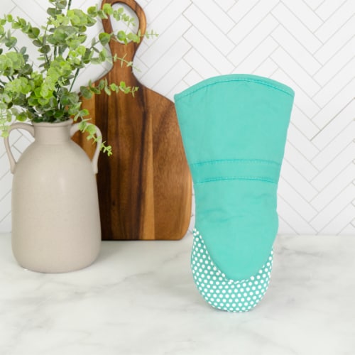Everyday Living® Silicone Puppet Mitt - Teal Perspective: left