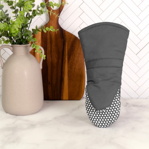 Everyday Living Silicone® Puppet Mitt - Charcoal Perspective: left