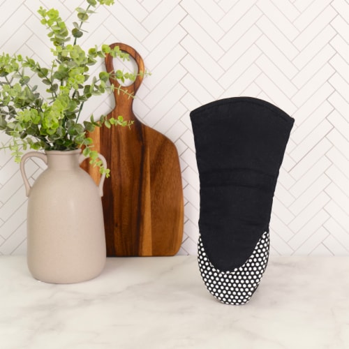 Everyday Living® Silicone Puppet Mitt - Black Perspective: left