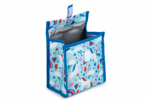 Everyday Living Unicorns Lunch Sack Perspective: left