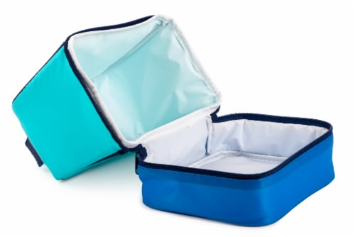 Everyday Living Colorblock Lunch Box - Blue Perspective: left
