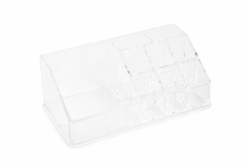 Everyday Living Plastic Makeup Organizer - Clear Perspective: left