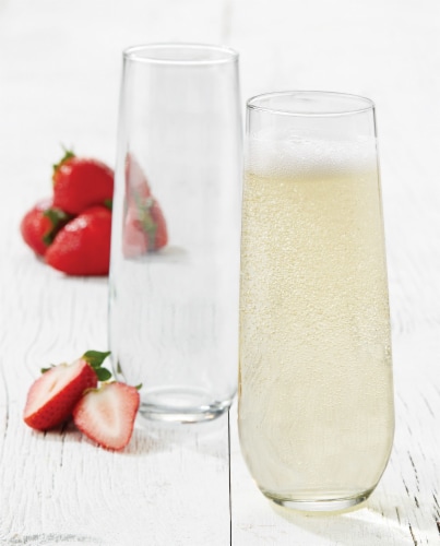 Faceted Crystal Stemless Champagne Flutes by Viski®, Pack of 1 - Kroger