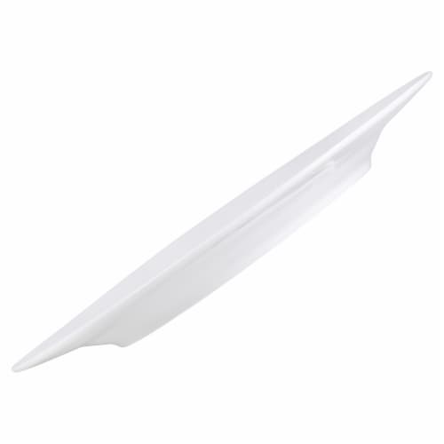 Dash of That™ Sellwood Rimmed Dinner Plate - White Perspective: left