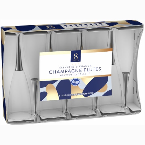 Kroger® Champagne Flutes - Clear Perspective: left