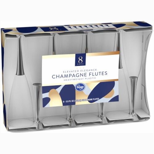 Kroger® Champagne Flutes - Clear Perspective: left