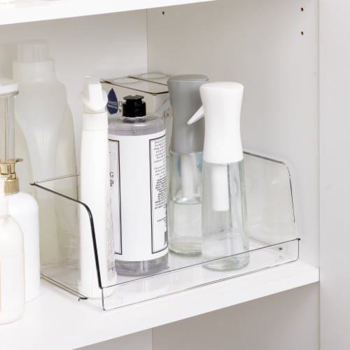 Everyday Living Long Rectangle Stackable Storage Bin - Clear Perspective: left