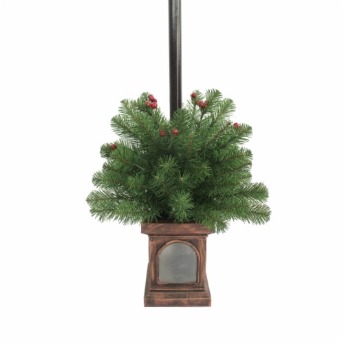 Holiday Home Christmas Lamp Post Decoration Perspective: left